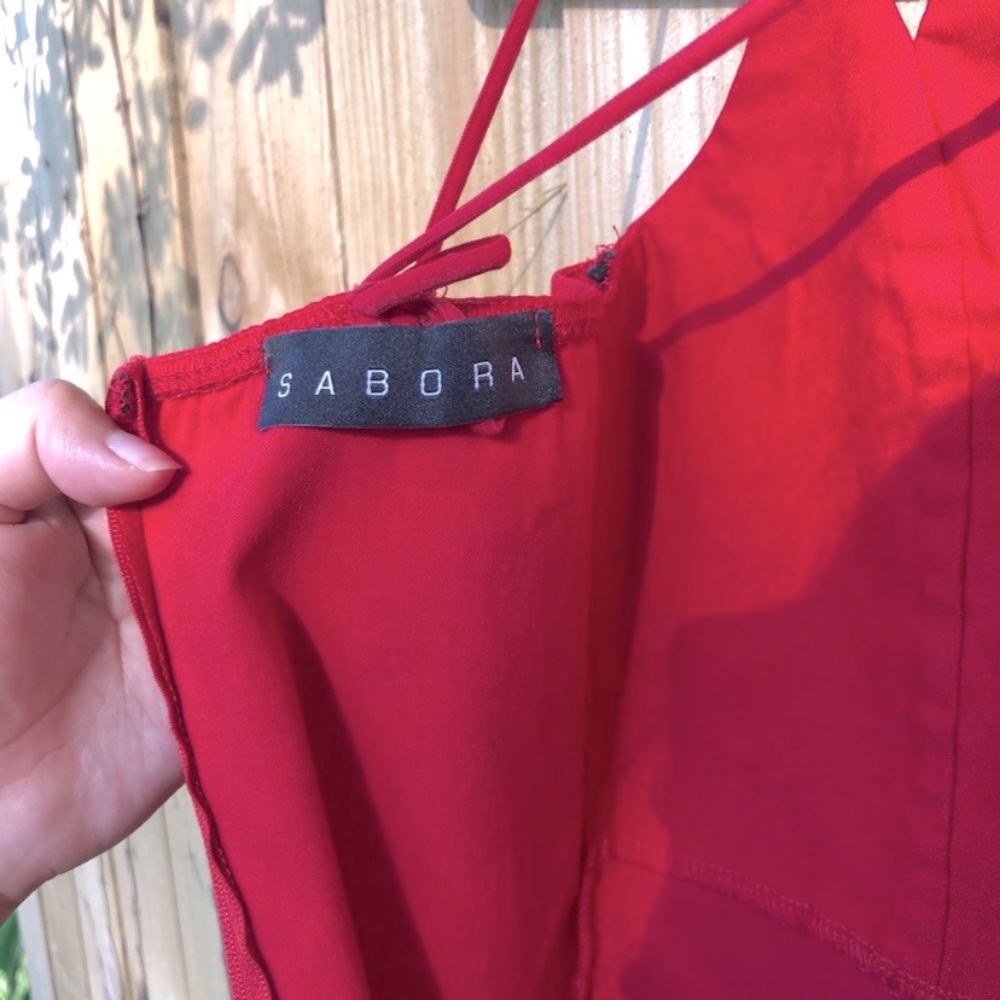 Red Mini Dress - Picture 2 of 2
